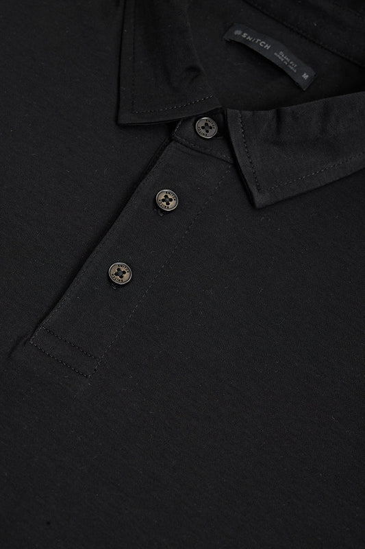 Slim Fit 100% Cotton Polo T-Shirt