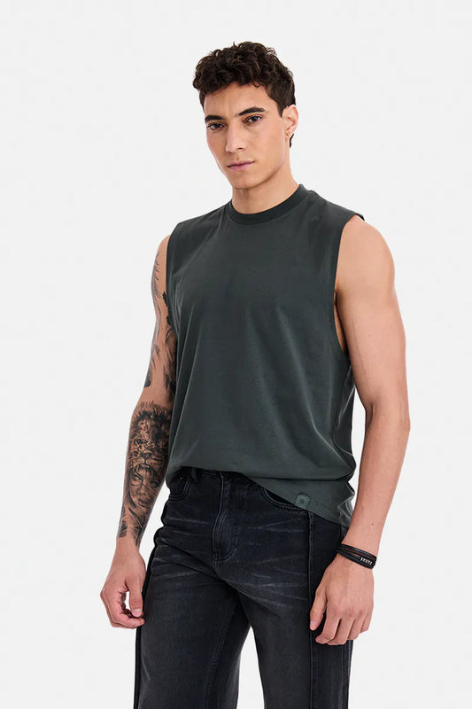100% Cotton Sleeveless T-Shirt